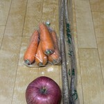 道の駅もりたアーストップ - ニンジン 150円　ルビースイート 200円　ごぼう 150円