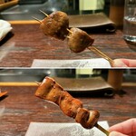 YAKITORI 燃 es - しいたけ、レバー（山椒）
      
      