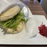 高倉町珈琲 - ポテトとレタスのホットサンド(セットだと+400円)