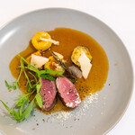 LA TAVOLA DI ADORO - 津軽鴨むね肉のロースト 栗のニョッキ マルサラ酒のソース