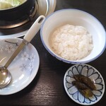 玉山支所前食堂 - ご飯（半分）