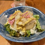 腹ぺこ　むっこ - ハーフサイズです でも多し カレー風味マヨドレみたいな ポテサラ