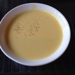 季逢庵 - 201405　季逢庵　★ランチセット（900円）★人参のポタージュ