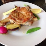 季逢庵 - 201405　季逢庵　★お肉料理（1100円）★若鶏と彩り野菜のロースト