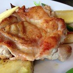 季逢庵 - 201405　季逢庵　★お肉料理（1100円）★若鶏と彩り野菜のロースト