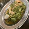 鉄っぱん酒場 かどすけ - きゅうりとエビの和え物