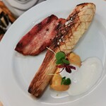 ビストロ マキムシ - 自家製ベーコンとマコモダケのグリル900円