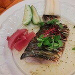 ビストロ マキムシ - 炙り〆鯖マキムシ流1,200円税込