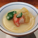 ビストロ マキムシ - お通し（冷たい茶碗蒸し