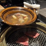 日本焼肉はせ川 別亭 - 神戸牛リブロースと鼈鍋仕立て