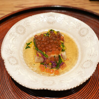 京味 もと井 - イクラの醤油漬け胡桃どうふ