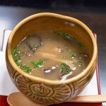 よし町 - 2024.10 天然茸雑炊（霞ヶ浦産天然すっぽん、ホロホロ鳥、ハエトリシメジ、ホウキタケ、ハナイグチ、シャカシメジ、アミタケ、舞茸）