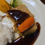 キッチン ブルー グローブ - テリーヌと人参