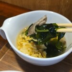 キッチン ブルー グローブ - 具体的なスープ