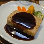 キッチン ブルー グローブ - 反対側から、ガルトリックとバルサミコのソースはタップリ