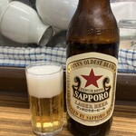 立呑み処 入部酒店 - 赤星大瓶