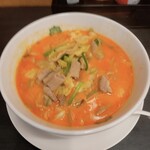 日高屋 - モツ野菜ラーメン