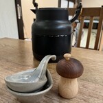 きのこ料理 創士庵 - 七味ケースもキノコ！可愛すぎる♡