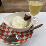 きのこ料理 創士庵 - デザート♡バニラアイス＆乾燥きのこ