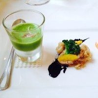 オ・プレチェネッラ - 緑豆のジュレ、烏賊とクスクス