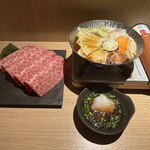 HAJIME - 富良野和牛肉眼紅肉涮涮鍋套餐4000日圓