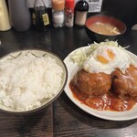 森の茶屋 - ハンバーグ定食