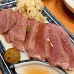 新宿三丁目ふじ屋ハナレ - ハツ刺し　食感が楽しい
