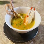にんじん木 - 宮城産渡り蟹のスープ