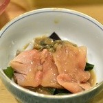 かねます - 14/4月　トリ貝ぬた　赤貝トッピング