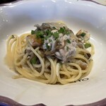 ピッツェリア トラットリア ダ オカピート - 白子と釜揚げしらす、きのこのアーリオオーリオ