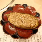 板 石山光一 - 茄子 そぼろ餡