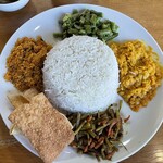 ランラサ - ライス&カレーのプレート　大盛バスマティライス