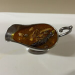 かれーの店 うどん  - きのこの叫びチーズ入り　ナストッピング