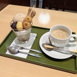 清月堂本店 - 栗のミニパフェセット　1,430円