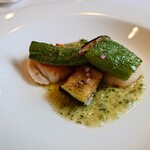 グリル銀鱗荘 - ホタテのソテーとズッキーニ
                                