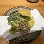 宮野屋 - 季節の野菜天ぷら(950円税込)