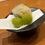 ときずし 山田 - 祖父江銀杏と八千代の蓮根の天ぷら