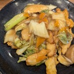 餃子の王将 - 鶏天あんかけ焼きそば
