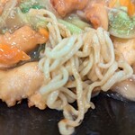 餃子の王将 - こんな麺です