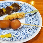 丹野こんにゃく番所 - 玉こんにゃく　焼き鳥風