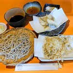 江戸そば マルノ - シマゾイ天セット＋白魚のかきあげ