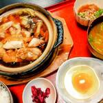 鮒忠 - 鶏肉のすき焼き