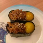 すし江戸 - 牛カルビユッケ