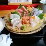 刺身1000円、ご飯120円、味噌汁80円（税別）