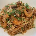 ボーノ - 芝エビのトマトクリームソース（大盛り）　近景