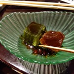 寿司肴地酒 天晴 - 一口デザート