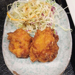 芙蓉苑 - サラダ·唐揚げ