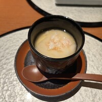天冨良 銀座 よこ田 梅田別邸 - 茶碗蒸し　トロトロ＆モチモチな感触