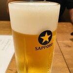 魚眞 - 生ビール