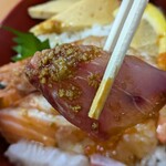若松食堂 - ハマチ〜